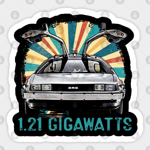 Back to the Future - DMC DeLorean Sticker by SDM900